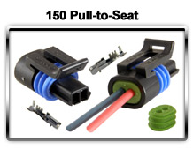 Metri-Park 150 Pull-to-Seat Series connectors and terminals